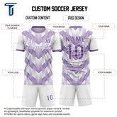 Dynamic Stripes Custom Team Adult Youth Violet Soccer Jersey